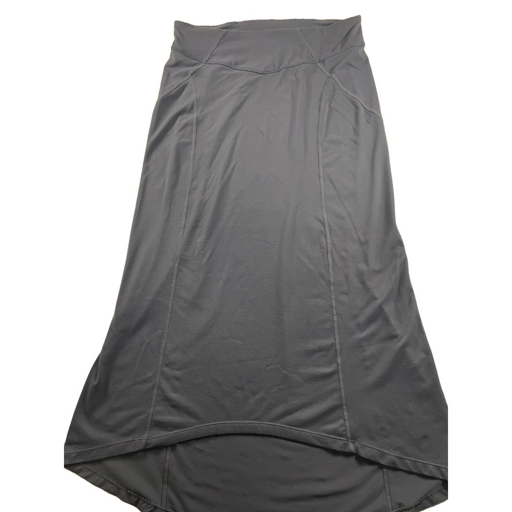 Athleta Thrones Maxi Skirt Womens Size Medium Charcoal Gray Boho